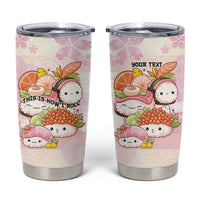 Personalized Japanese Kawaii Sushi Tumbler Cup Pink Wagara Palaka This Is How I Roll LT9 Pink - Polynesian Pride