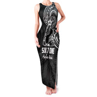 Black Guam Latte Stone Tribal Tattoo Family Matching Tank Maxi Dress and Hawaiian Shirt Hafa Adai Six 7 One