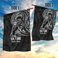 Black Guam Latte Stone Tribal Tattoo Garden Flag Hafa Adai Six 7 One