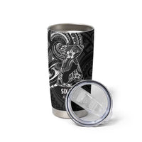 Black Guam Latte Stone Tribal Tattoo Tumbler Cup Hafa Adai Six 7 One