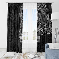 Black Guam Latte Stone Tribal Tattoo Window Curtain Hafa Adai Six 7 One