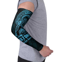 Blue Guam Latte Stone Tribal Tattoo Arm Sleeves Hafa Adai Six 7 One - Polynesian Pride