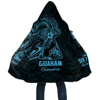 Blue Guam Latte Stone Tribal Tattoo Cloak Hafa Adai Six 7 One - Polynesian Pride