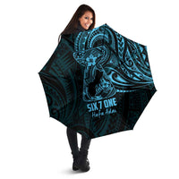 Blue Guam Latte Stone Tribal Tattoo Umbrella Hafa Adai Six 7 One LT9 - Polynesian Pride