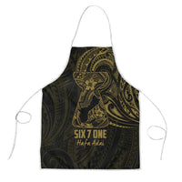 Gold Guam Latte Stone Tribal Tattoo Apron Hafa Adai Six 7 One LT9 Gold - Polynesian Pride