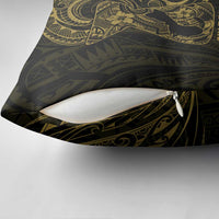 Gold Guam Latte Stone Tribal Tattoo Pillow Cover Hafa Adai Six 7 One - Polynesian Pride