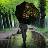Gold Guam Latte Stone Tribal Tattoo Umbrella Hafa Adai Six 7 One LT9 - Polynesian Pride