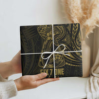 Gold Guam Latte Stone Tribal Tattoo Wrapping Paper Hafa Adai Six 7 One - Polynesian Pride