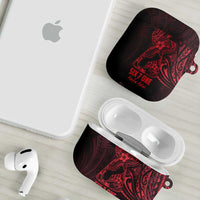 Oxblood Guam Latte Stone Tribal Tattoo AirPods Case Hafa Adai Six 7 One LT9 - Polynesian Pride