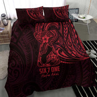Oxblood Guam Latte Stone Tribal Tattoo Bedding Set Hafa Adai Six 7 One