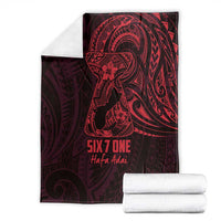 Oxblood Guam Latte Stone Tribal Tattoo Blanket Hafa Adai Six 7 One