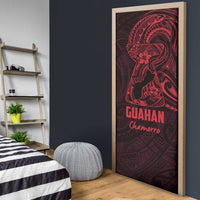 Oxblood Guam Latte Stone Tribal Tattoo Door Cover Hafa Adai Six 7 One - Polynesian Pride