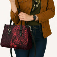 Oxblood Guam Latte Stone Tribal Tattoo Leather Bag Hafa Adai Six 7 One LT9 - Polynesian Pride