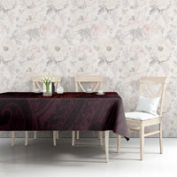 Oxblood Guam Latte Stone Tribal Tattoo Tablecloth Hafa Adai Six 7 One