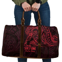 Oxblood Guam Latte Stone Tribal Tattoo Travel Bag Hafa Adai Six 7 One - Polynesian Pride