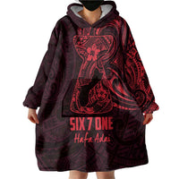 Oxblood Guam Latte Stone Tribal Tattoo Wearable Blanket Hoodie Hafa Adai Six 7 One