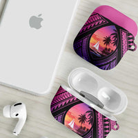 Guam Chamorro Artsy AirPods Case Guahan Sunset Beach - Polynesian Pride