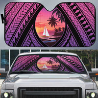 Guam Chamorro Artsy Auto Sun Shade Guahan Sunset Beach - Polynesian Pride