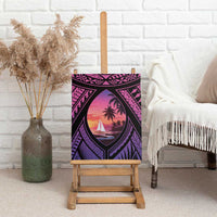 Guam Chamorro Artsy Canvas Wall Art Guahan Sunset Beach