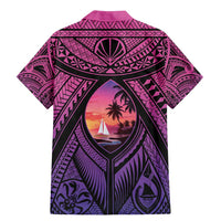 Guam Chamorro Artsy Family Matching Mermaid Dress and Hawaiian Shirt Guahan Sunset Beach