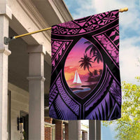 Guam Chamorro Artsy Garden Flag Guahan Sunset Beach