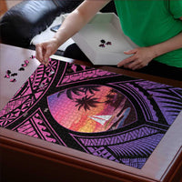 Guam Chamorro Artsy Puzzle Guahan Sunset Beach - Polynesian Pride