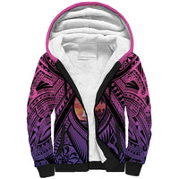 Guam Chamorro Artsy Sherpa Hoodie Guahan Sunset Beach