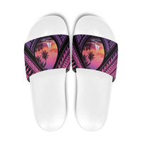Guam Chamorro Artsy Slide Sandals Guahan Sunset Beach - Polynesian Pride