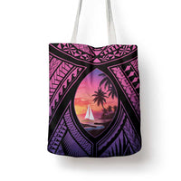 Guam Chamorro Artsy Tote Bag Guahan Sunset Beach - Polynesian Pride
