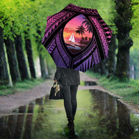 Guam Chamorro Artsy Umbrella Guahan Sunset Beach - Polynesian Pride