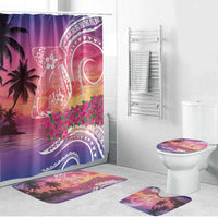 Guam Latte Stone with Map Bathroom Set Bougainvillea Beach Sunset LT9 Bathroom Set (4 pcs) Sunset - Polynesian Pride