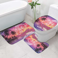 Guam Latte Stone with Map Bathroom Set Bougainvillea Beach Sunset LT9 - Polynesian Pride