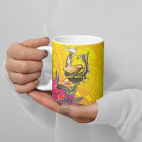 Papua New Guinea Cultural Tropical Flowers Ceramic Mug - Polynesian Pride