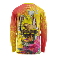 Papua New Guinea Cultural Tropical Flowers Long Sleeve Shirt