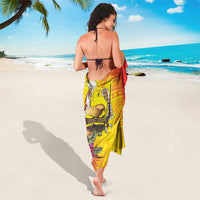 Papua New Guinea Cultural Tropical Flowers Sarong