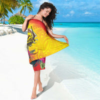 Papua New Guinea Cultural Tropical Flowers Sarong