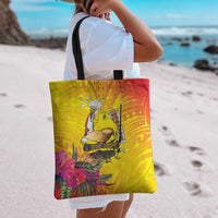 Papua New Guinea Cultural Tropical Flowers Tote Bag LT9 - Polynesian Pride