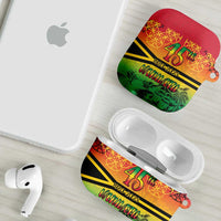 Hapi 45th Indipendens Dei Vanuatu AirPods Case Yumi 1980 with Vanuatuan Beach Landscape - Polynesian Pride