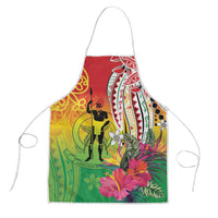 Vanuatu 45th Anniversary Apron Polynesian with Sand Drawing Pattern - Polynesian Pride