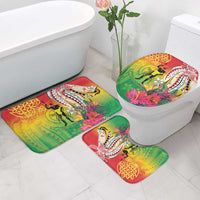 Vanuatu 45th Anniversary Bathroom Set Polynesian with Sand Drawing Pattern LT9 - Polynesian Pride
