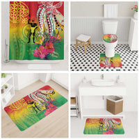Vanuatu 45th Anniversary Bathroom Set Polynesian with Sand Drawing Pattern LT9 - Polynesian Pride