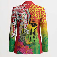 Vanuatu 45th Anniversary Blazer Polynesian with Sand Drawing Pattern - Polynesian Pride