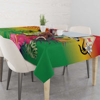 Vanuatu 45th Anniversary Tablecloth Polynesian with Sand Drawing Pattern