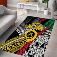 Vanuatu Proud to be Ni-van Personalised Area Rug with Mutis En Atan Patterns