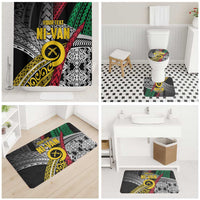 Vanuatu Proud to be Ni-van Personalised Bathroom Set with Mutis En Atan Patterns LT9 - Polynesian Pride
