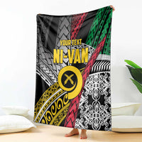 Vanuatu Proud to be Ni-van Personalised Blanket with Mutis En Atan Patterns