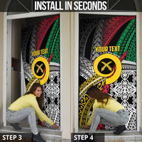 Vanuatu Proud to be Ni-van Personalised Door Cover with Mutis En Atan Patterns - Polynesian Pride