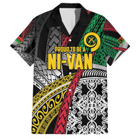 Vanuatu Proud to be Ni-van Personalised Family Matching Short Sleeve Bodycon Dress and Hawaiian Shirt with Mutis En Atan Patterns