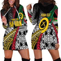 Vanuatu Proud to be Ni-van Personalised Hoodie Dress with Mutis En Atan Patterns