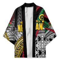 Vanuatu Proud to be Ni-van Personalised Kimono with Mutis En Atan Patterns - Polynesian Pride